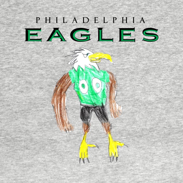 Philadelphia Eagles Mascot Design by Kids’ Drawings 